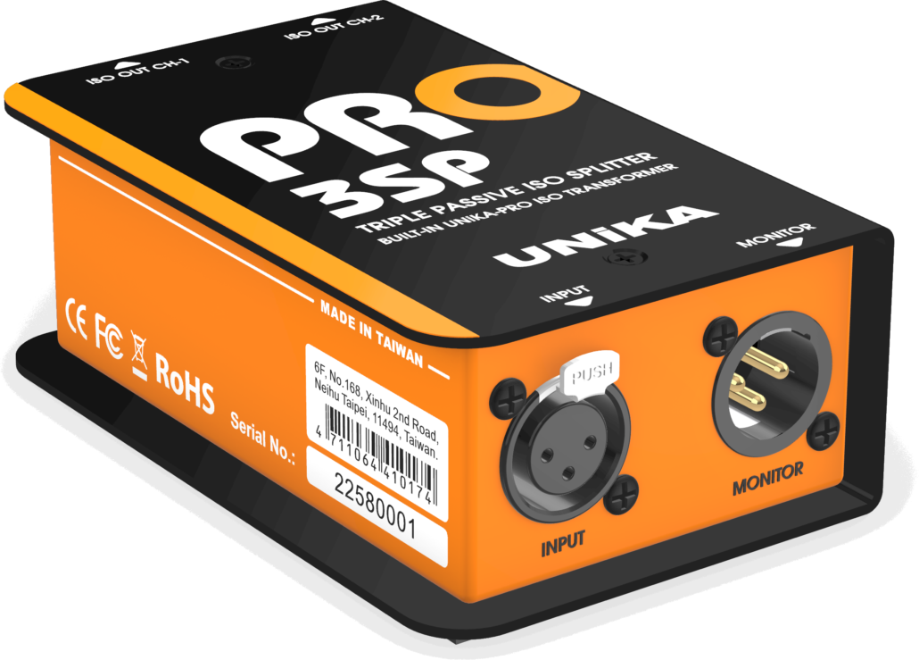 Unika Pro Audio PRO 3SP Isolated signal splitter