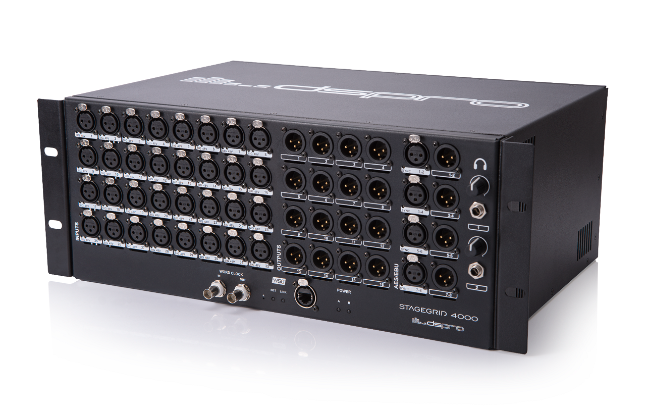 eMotion LV1 + Extreme-C Server + 32-Preamp Stagebox + Axis Scope