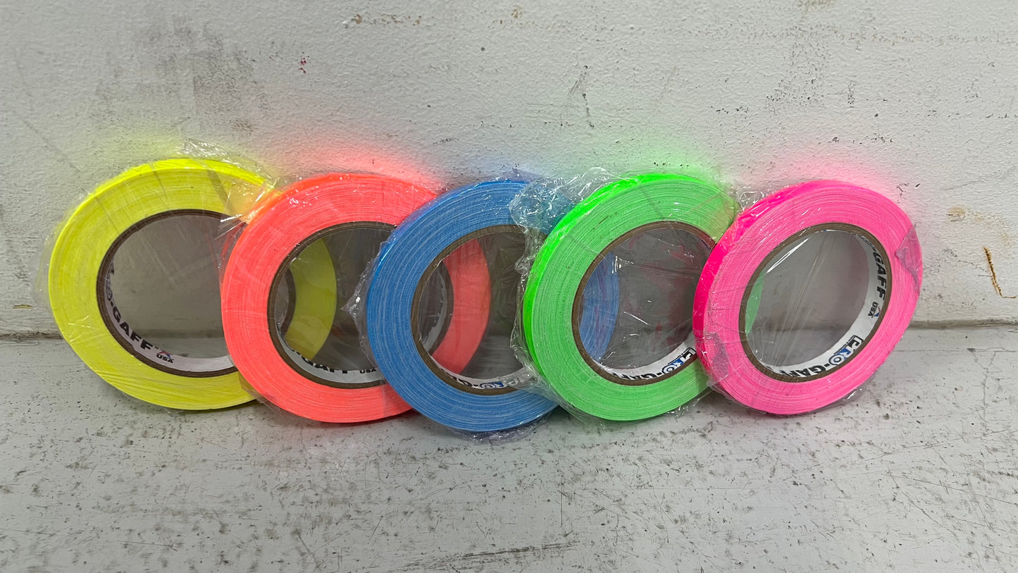 Protape 1/2" Fluorescent Bright Colours Tapes (Green)