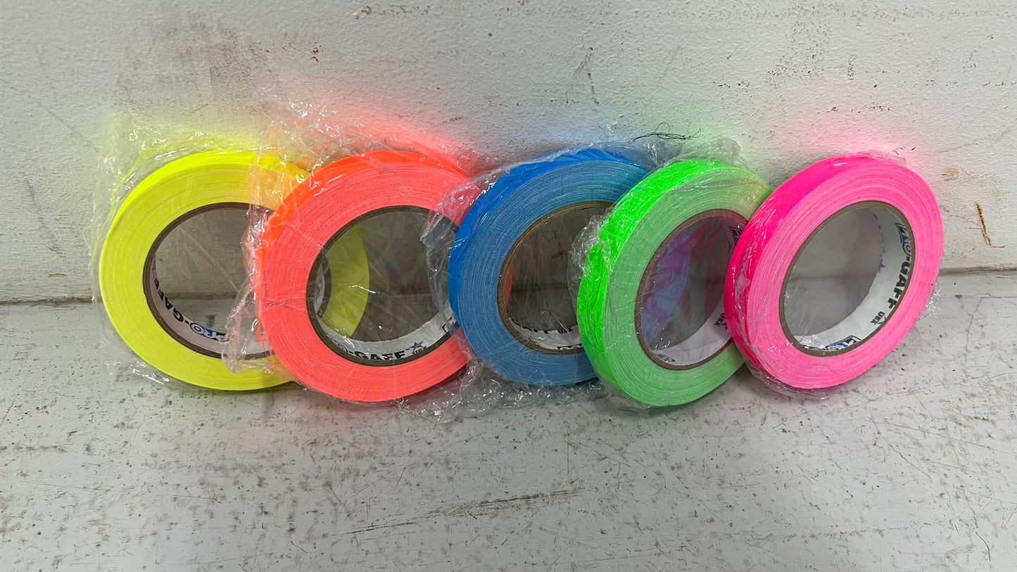 Protape 1" Fluorescent Bright Colours Tapes (Pink)