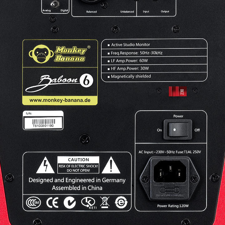 Monkey Banana Baboon 6 – active studio monitor