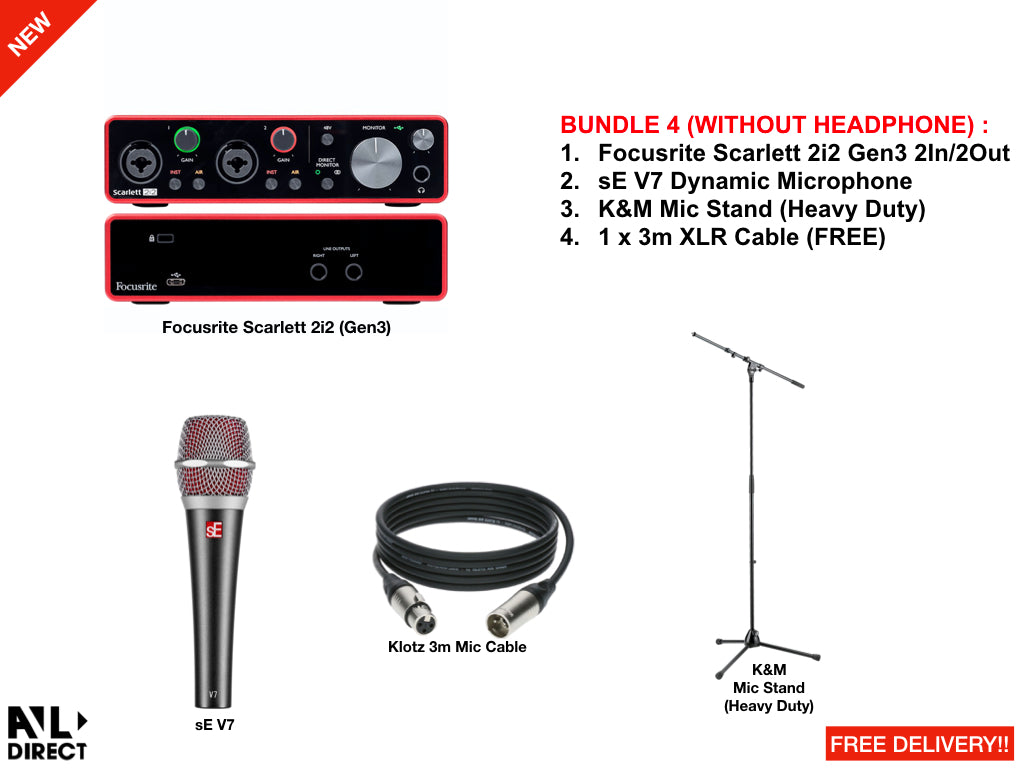 Recording/Podcast Bundles 4 (Focusrite)
