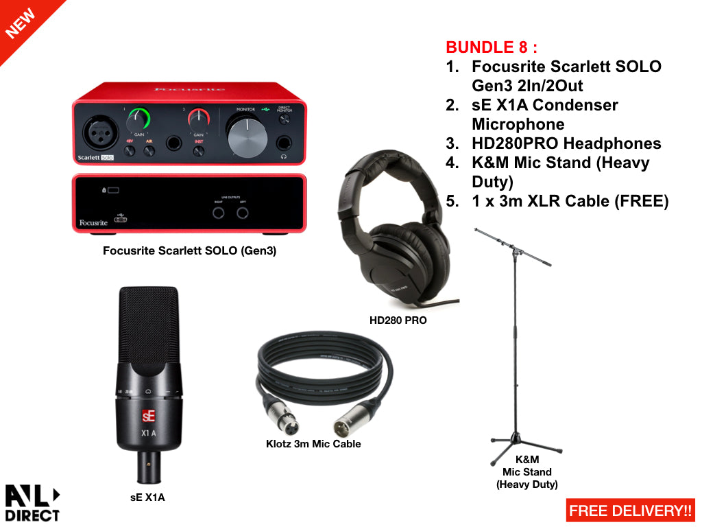 Recording/Podcast Bundles 8 (Focusrite)