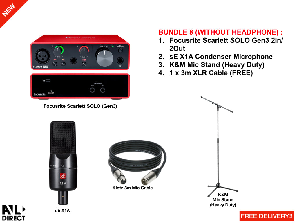 Recording/Podcast Bundles 8 (Focusrite)