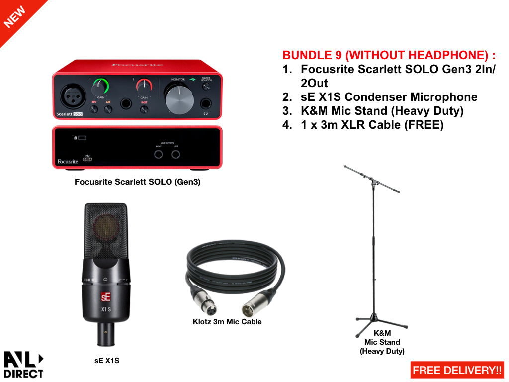 Recording/Podcast Bundles 9 (Focusrite)