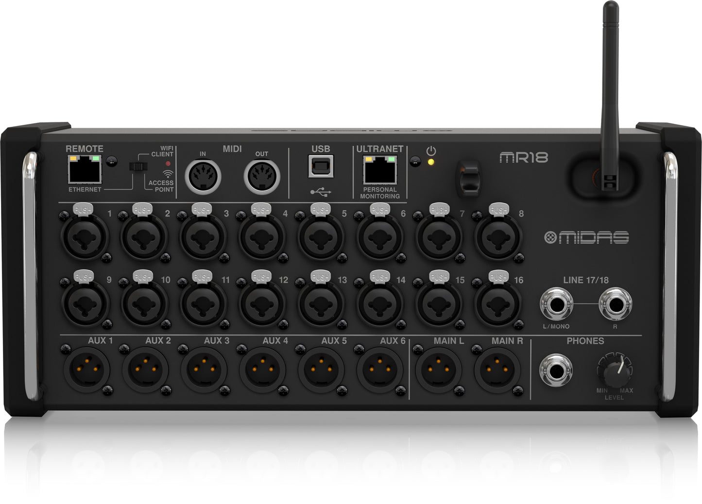 Midas MR18 Digital Mixer for iPad/Android Tablets