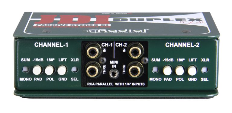 Radial Engineering JDI Duplex - Two Ch Passive DI Box with Jensen Transformers