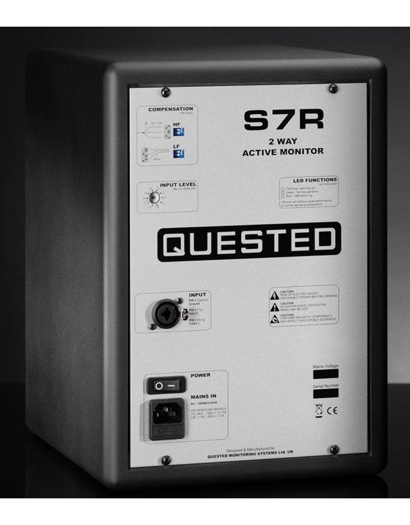Quested S7R - 190W 6.5" Active Two-Way Nearfield Monitor (single pc)